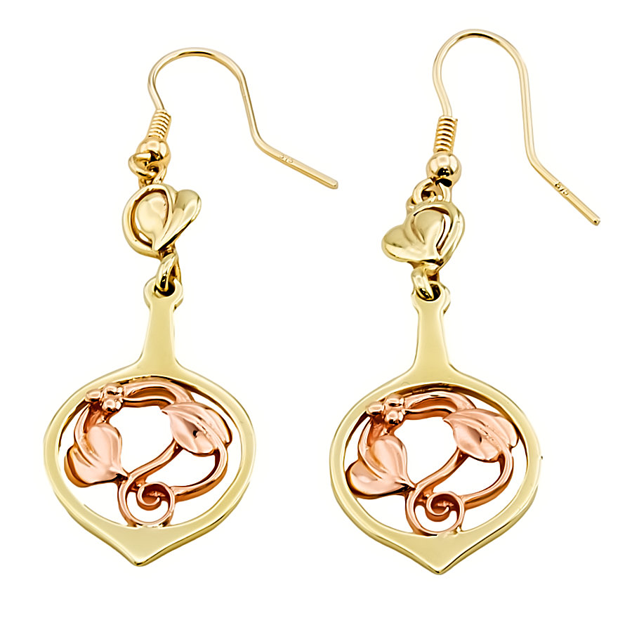 9ct Gold Clogau Drop Earrings